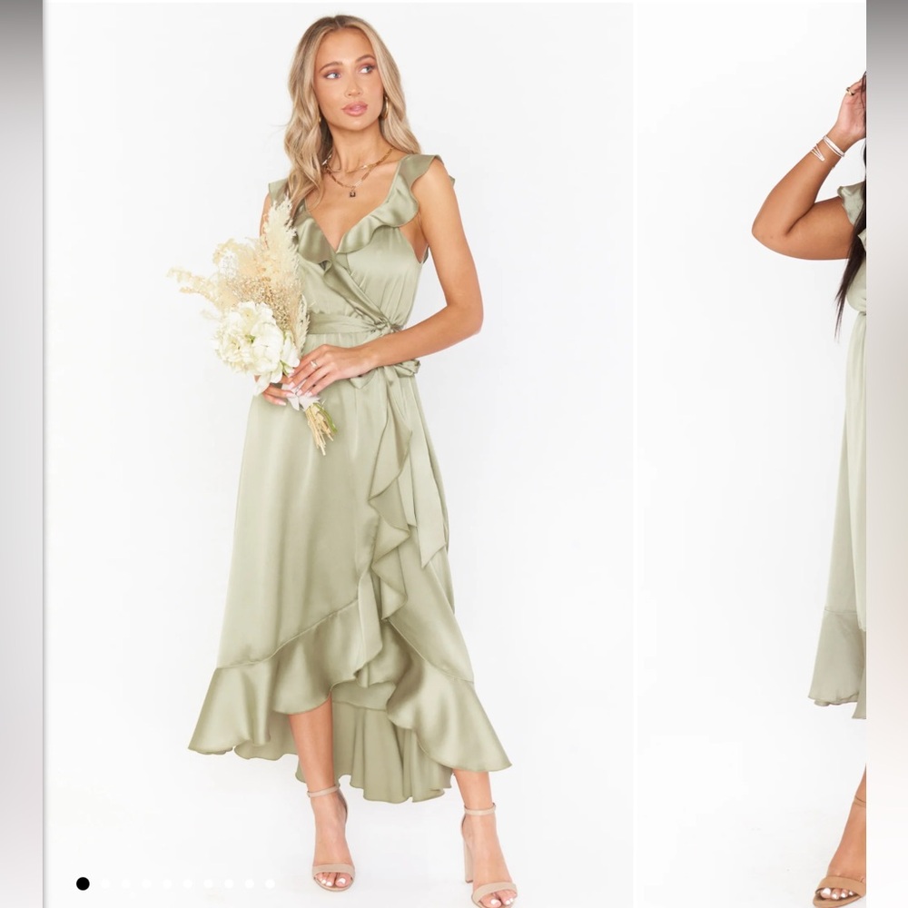 Samantha Ruffle Wrap Dress